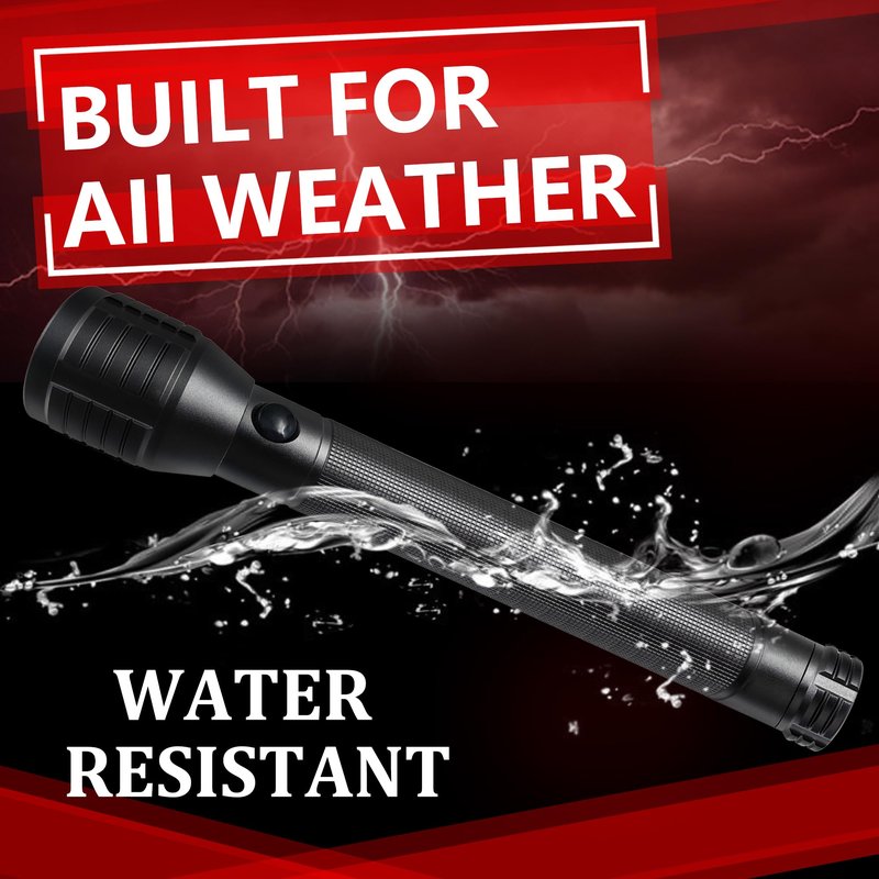 Miuree Heavy-Duty LED D Battery Flashlight (‎4-D)