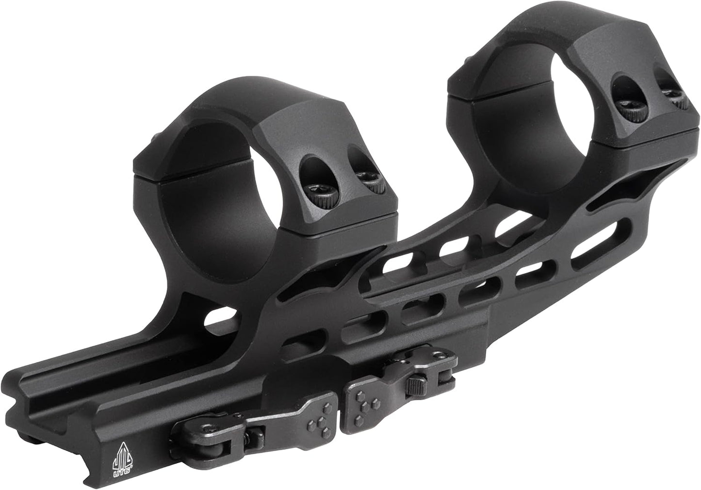 UTG ACCU-SYNC QR 30mm Scope Mount - High Profile with 50mm Offset | Sleek Black Finish