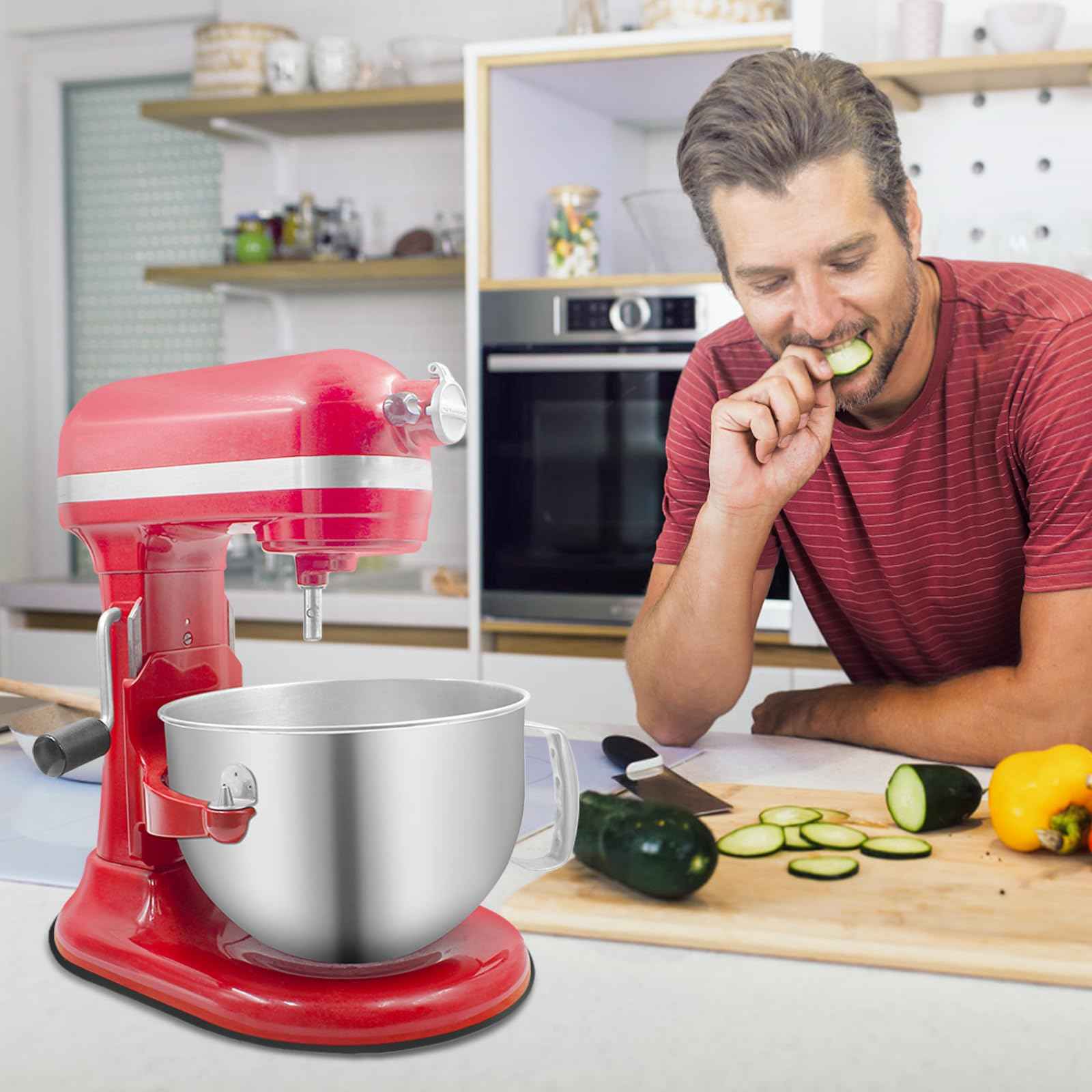 Mixer Slider Mat for Kitchen Aid 5-8 Qt Bowl Lift Stand Mixer, Counter Sliding Mat Kitchen Appliance Sliding Tray for Kitchenaid 5-8 Qt Professional Mixer Countertop Storage Accessories Moving Board