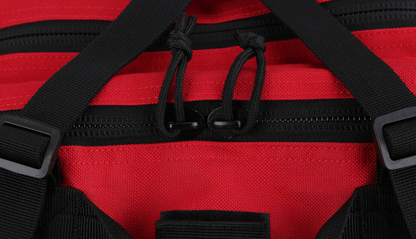 REEBOW GEAR Military Tactical Backpack for Men Large Army 3 Day Assault Pack Molle Hiking Daypack Bag (Red-black)