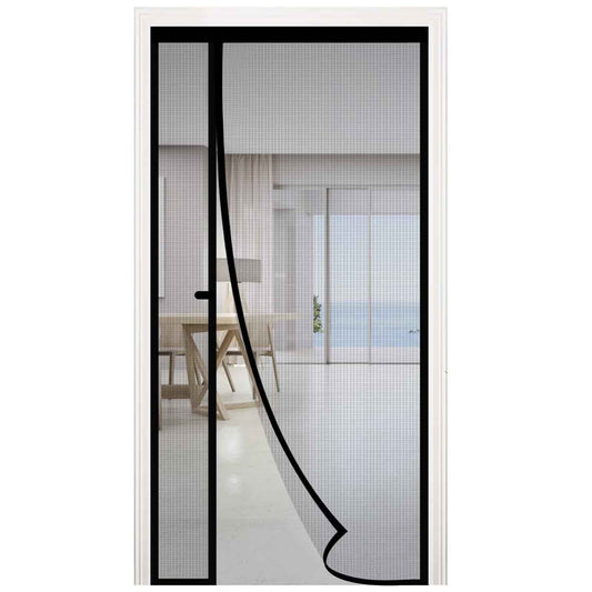 RELIANCER Fiberglass Magnetic Door Screen,Fit Doors Size 30"x78",Auto Close Screen Door Mesh w/Magnets,Left Right Side Opening,Patio Doorway Net Screens,Self-Closing Doors Cover,Doorway Curtain Mesh
