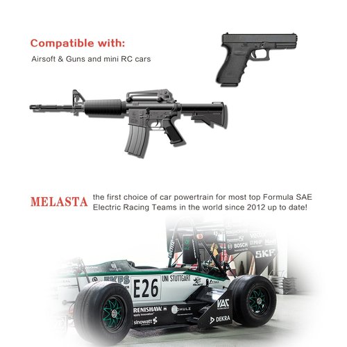 melasta 2Pack 2/3A 8.4v 1600mAh Stick NIMH Airsoft Guns Battery Pack Suitable for Mini Tamiya Connector Air Soft Butterfly Nunchuck Stick