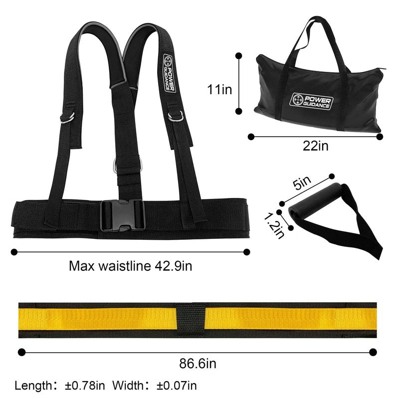 POWER GUIDANCE Speed Training Equipment/Overload Running Resistance & Release, Agility and Speed Equipment for Sprint Running and Football, Basketball, Soccer，Softball