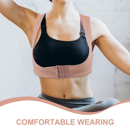 Healifty Women Posture Bra Chest Hunchback Brace Women Brace for Posture Chest up Bra Absorb Sweat Corset Vest