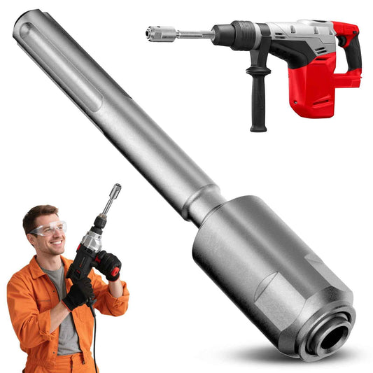 Pisman SDS-Max to SDS-Plus Adapter, 40 Chrome Steel Hammer Drill Bit, Rotary Hammer Connection Adapter Bits,Drill Converter Shank Quick Tool