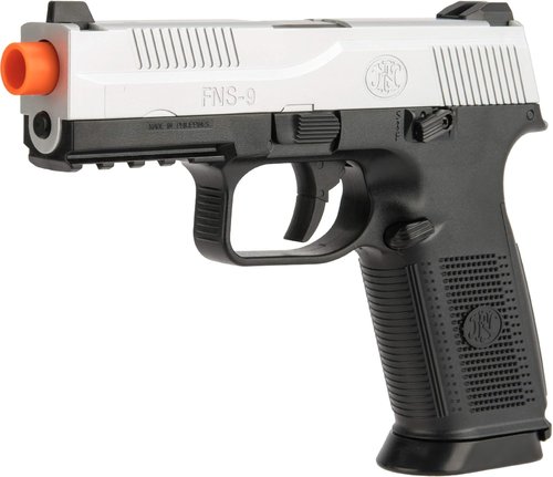 FN Herstal FNS-9 Airsoft Pistol by CyberGun - Spring Action | Two-Tone Color, Gun Only