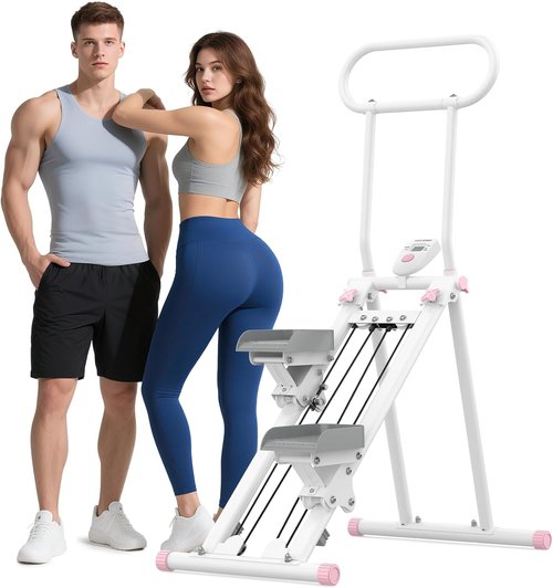 HXD-ERGO Stair Stepper - Adjustable Resistance Vertical Climber for Full Body Cardio Workout | Folding Design