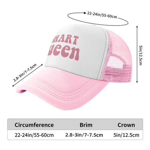 Shart Queen Funny Trucker Hats for Women Crazy Hats for Adults Pink Dirty Inappropriate Trucker Hats Cute Bachelorette Hats