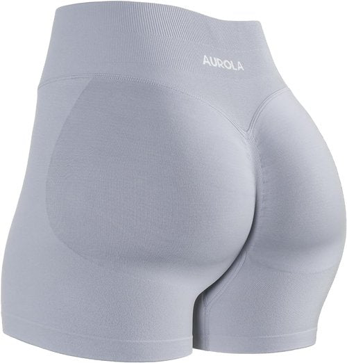 AUROLA Workout Shorts for Women - No Roll Up, Squat Proof, Seamless Compression | Available in Multiple Sizes
