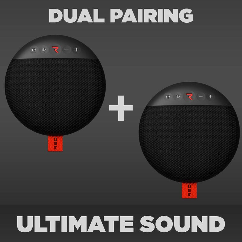 Rad Golf Sound - GPS Bluetooth Golf Speaker with Super Strong Magnet to Attach to Golf Cart – IPX7 Waterproof – Dual Pairing syncs Two Speakers Together at The Same time