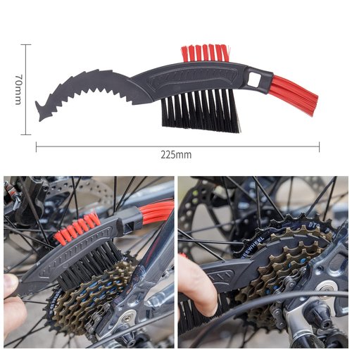 CXWXC Bike Cleaning Kit Including Bicycle Chain Scrubber, Bike Cleaner Brush Tool, Bicycle Chain Cleaning Agent,Chain Lube