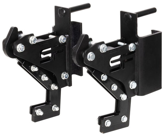 Fitvids Power Rack Barbell J-Hooks Attachments -Heavy Duty Barbell Holders Compatible with 3x3 Power Racks for Home Gym – Sports Training – Monolift Attachments – Black