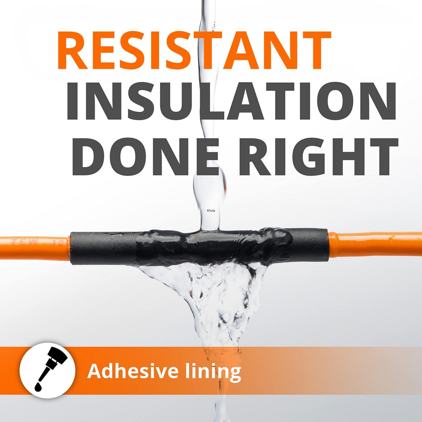 Wirefy | Heat Shrink Tubing - 1-1/2" inch - 3:1 Ratio - Adhesive Dual Wall Waterproof - Heat Shrink Tube - Heatshrink Tubes - Black - 50 Feet Roll | Trusted UL Certification