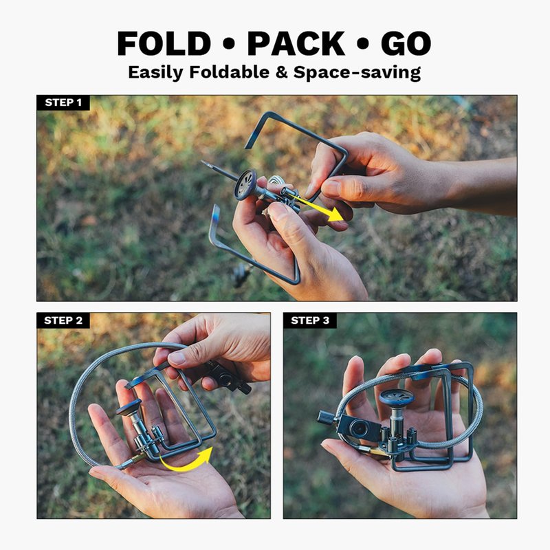 ‌Fire-Maple Petrel Titanium Ultralight Backpack Stove - World's Lightest Remote Stove (95.5g/3.4oz), 2.7kW/9213 BTU/h, Fast Boil, Ultra-Portable for Backpacking, Fast-Packing & Minimalist Camping
