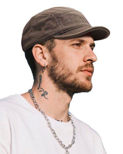 Clakllie Cotton 5 Panel Hats Hip Hop Short Brim Hats for Women Men Soft Golf Dad Hats Low Profile Trucker Cap with Adjustable,BSAD2514-Brown