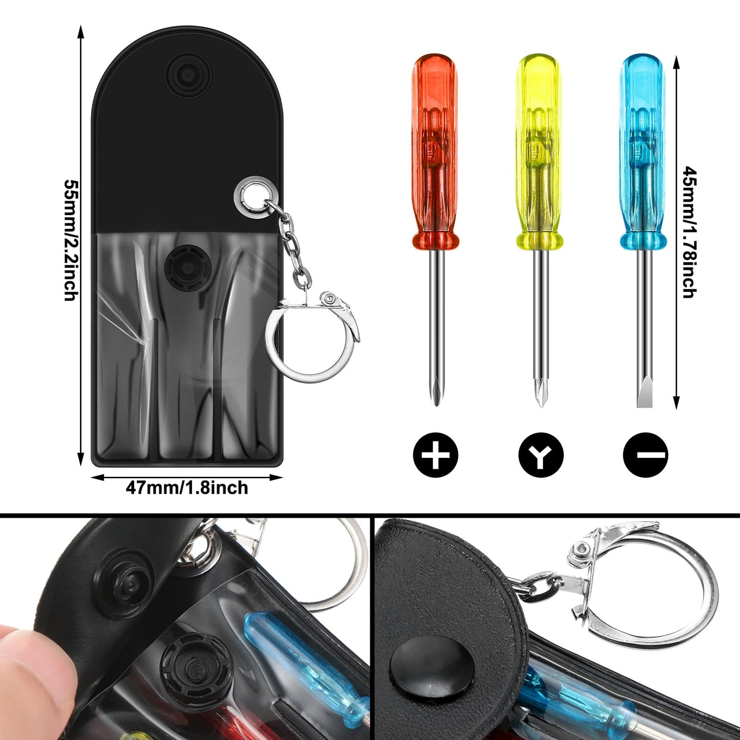 Jutom 9 Pcs Mini Construction Helmet Keychains Tape Measure Screwdriver Bulk for Men Adult Party Favors Tool Christmas Gifts