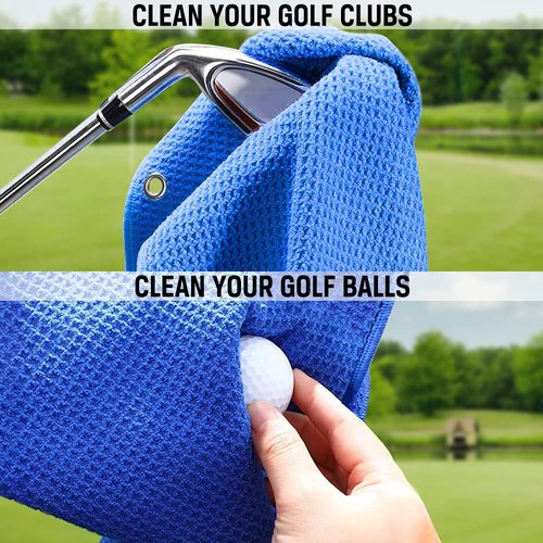 ERHACHAIJIA Best Papaw by Par Embroidered Golf Towel with Clip. Funny Golf Accessories Gifts for Men Father Papa Golf Lover, Birthday Retirement