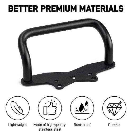 YIBEICO Skateboard Handle for Meepo Exway Isinwheel, All Stainless Steel Ant-Rust Durable Skateboard Carry Handle with Four Holes Longboard Widened Carrier Grip Board Accessories