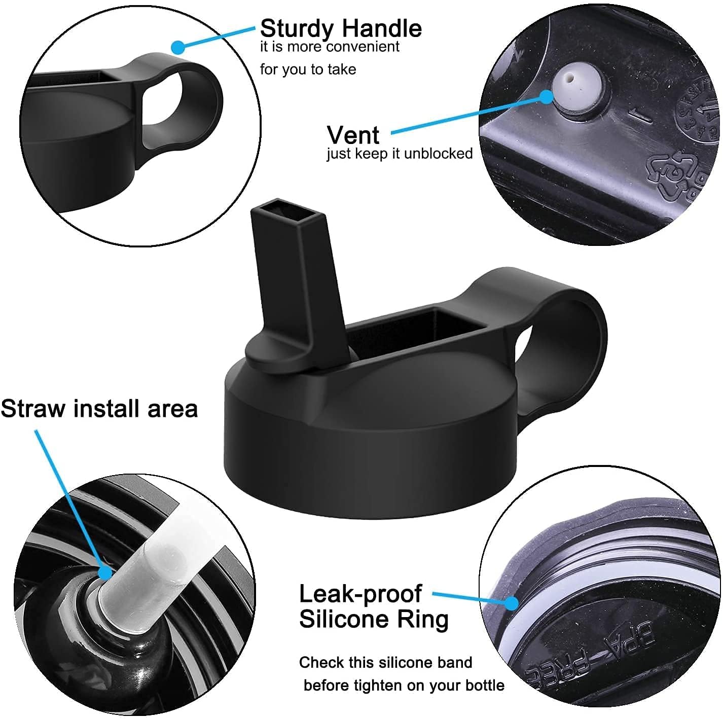 The Mass Wide Mouth Straw Lid Compatibility Most Sports Water Bottle