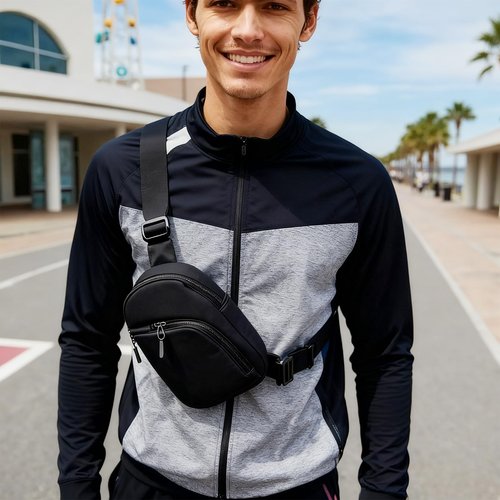 GORELAX Small Sling Bag for Men Women, Crossbody Front Backpack Compact EDC Chest Pack Running Hiking Travel
