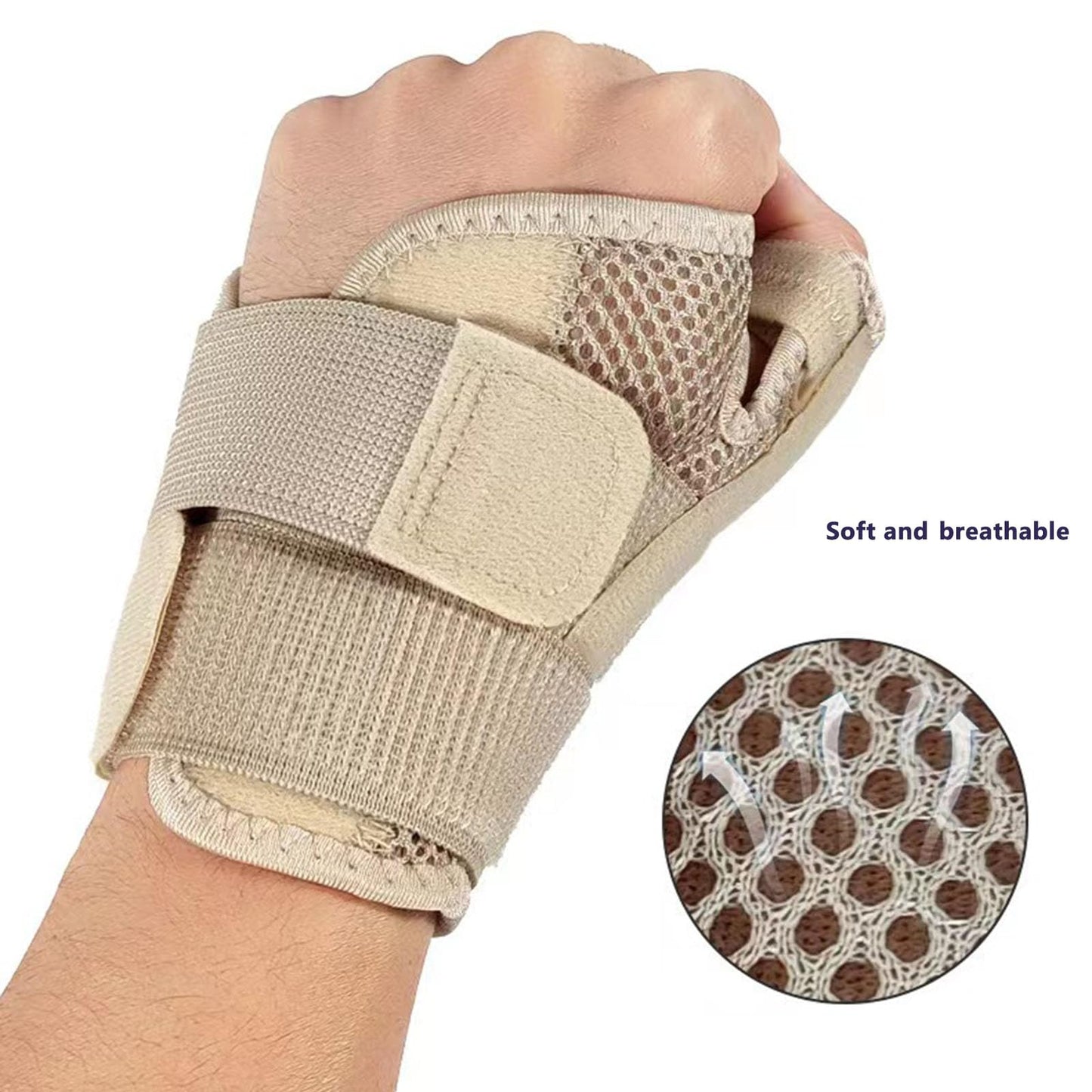 GELAIMAR Thumb Splint with Wrist Brace - Thumb Support Brace for Wrist Hand Thumb Stabilizer Fits Both Right Left Hand for Men and Women