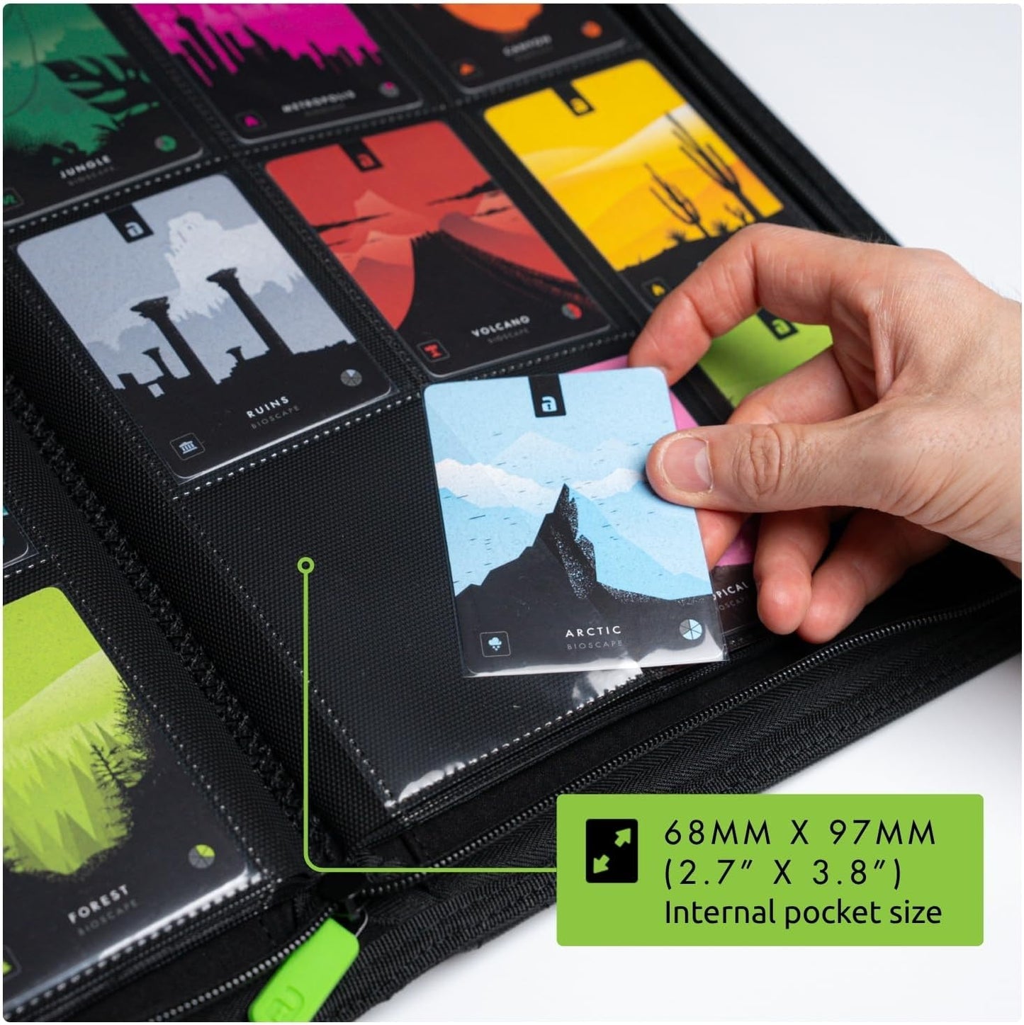 Vault X 9 Pocket Trading Card Zip Binder - Premium Exo-Tec Material, Holds 360 Cards | Teal Color