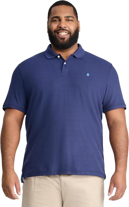 Izod Men's Performance Polo Shirt - Big & Tall Fit for Ultimate Comfort | Short Sleeve