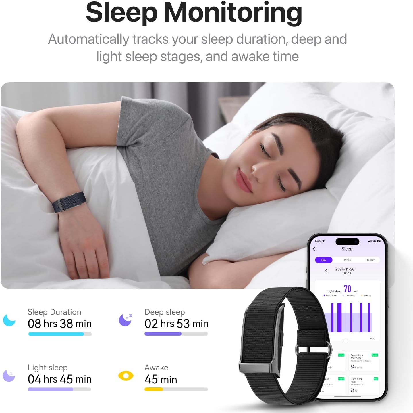 Smart Health Wristband - Wearable Fitness Tracker with 120+ Sports Modes & Heart Rate Monitoring | 2 Pack