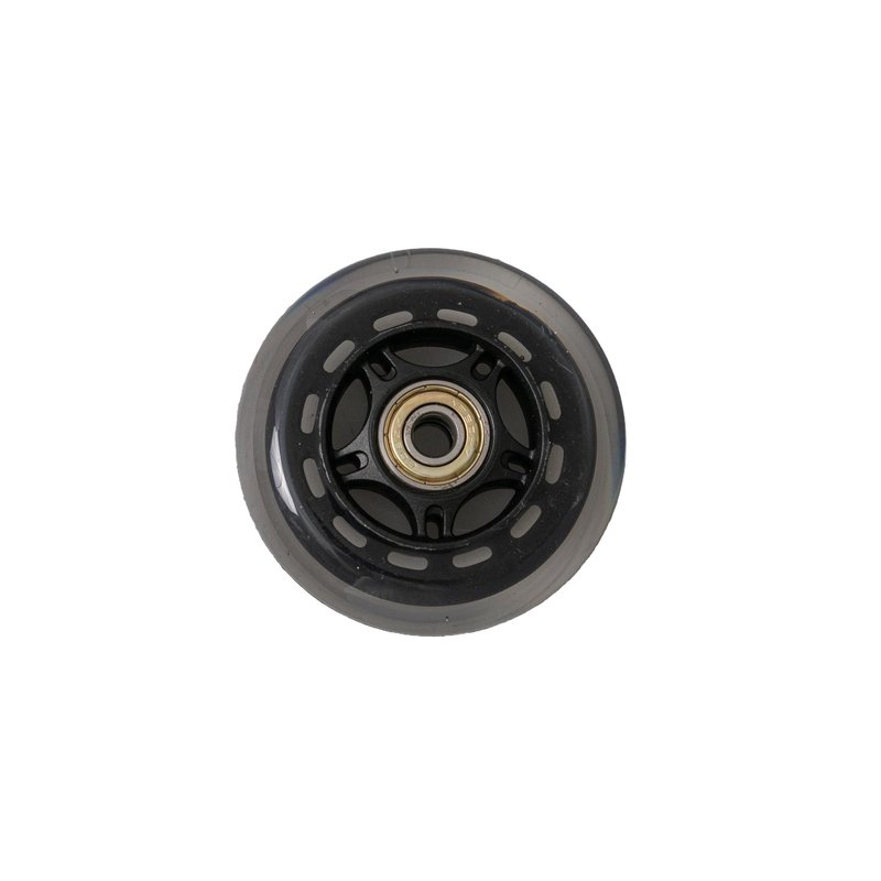 AlveyTech 72 mm Front Anti-Tip Wheel Assembly with Bearings for Jazzy & Pride Scooters & Power Chairs - Replacement Black Scooter Wheels with 608ZZ Bearings, fits Jazzy Elite Power Chair (WHLATIP1004)