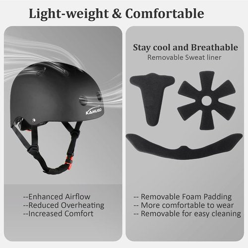 KAMUGO Kids Adjustable Helmet - Multi-Sport Safety for Ages 2-14 | Ideal for Cycling, Skating, and Scooters