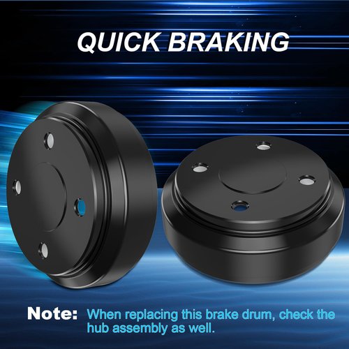 Enekerp Club Car Brake Drums, Golf Cart Brake Hubs for Club Car DS(1995-UP) &Precedent (2004-UP) Gas&Electric Golf Cart Models, OEM# 101791101, 2PCS