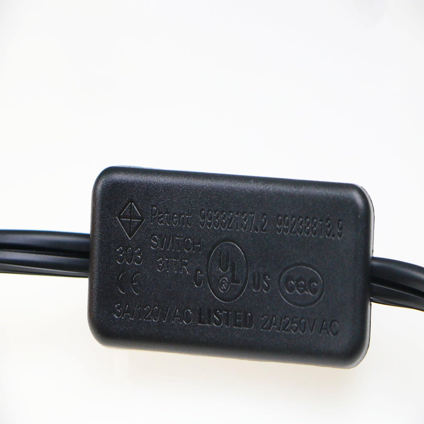 10 Feet Lamp Cord with Switch On Off, 18AWG 2 Prong Power Cord with 3A Switch,Pure Copper Wiring Tail Stripped (10FT1pcs)