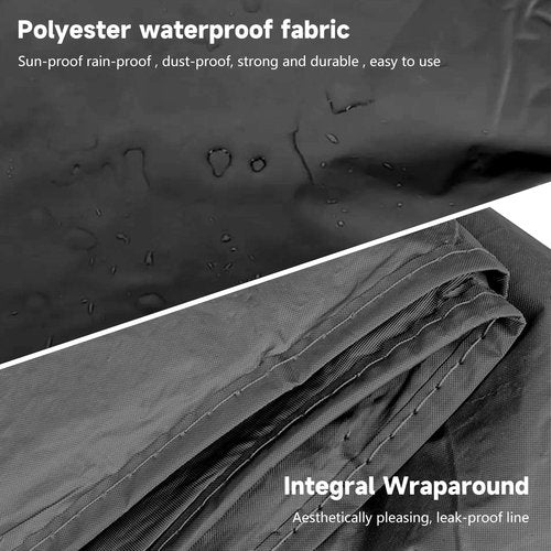 Bike Bicycle Cover - Waterproof & Dustproof 190T Material for 1 or 2 Bikes | Indoor/Outdoor Protection (Black)