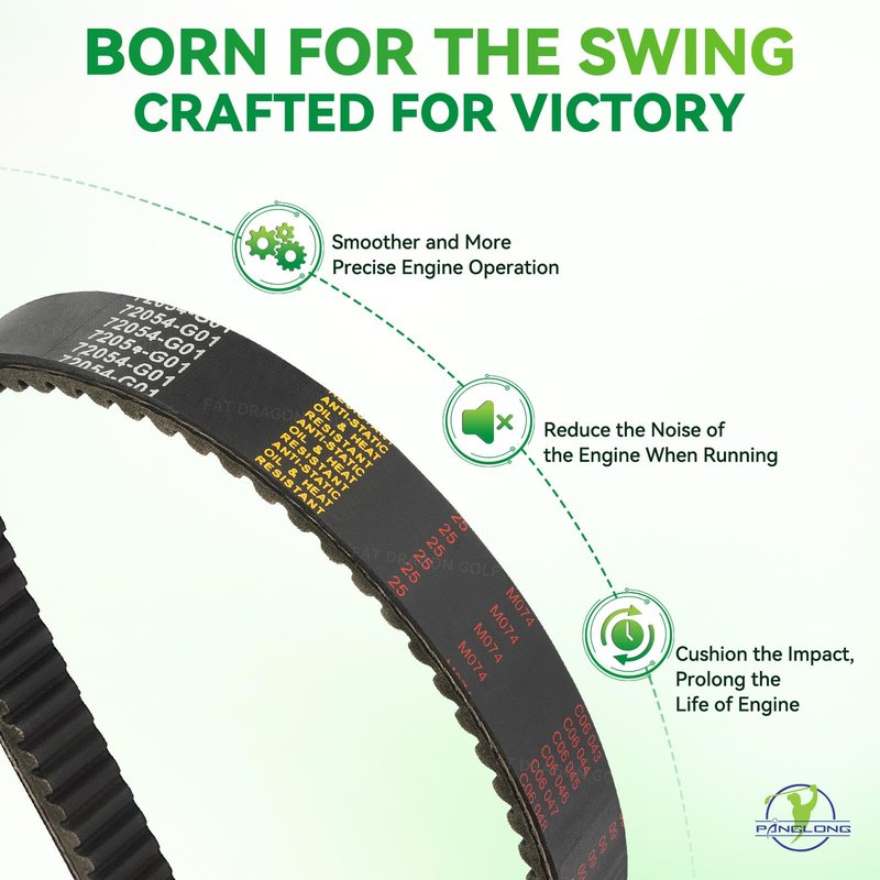 Panglong EZGO Drive Belt, EZGO Golf Cart Clutch Drive Belt, EZGO TXT Belt Fits 1994-Up EZGO TXT and Medalist Golf Cart, OEM#72054-G01 72024G01 72025G01