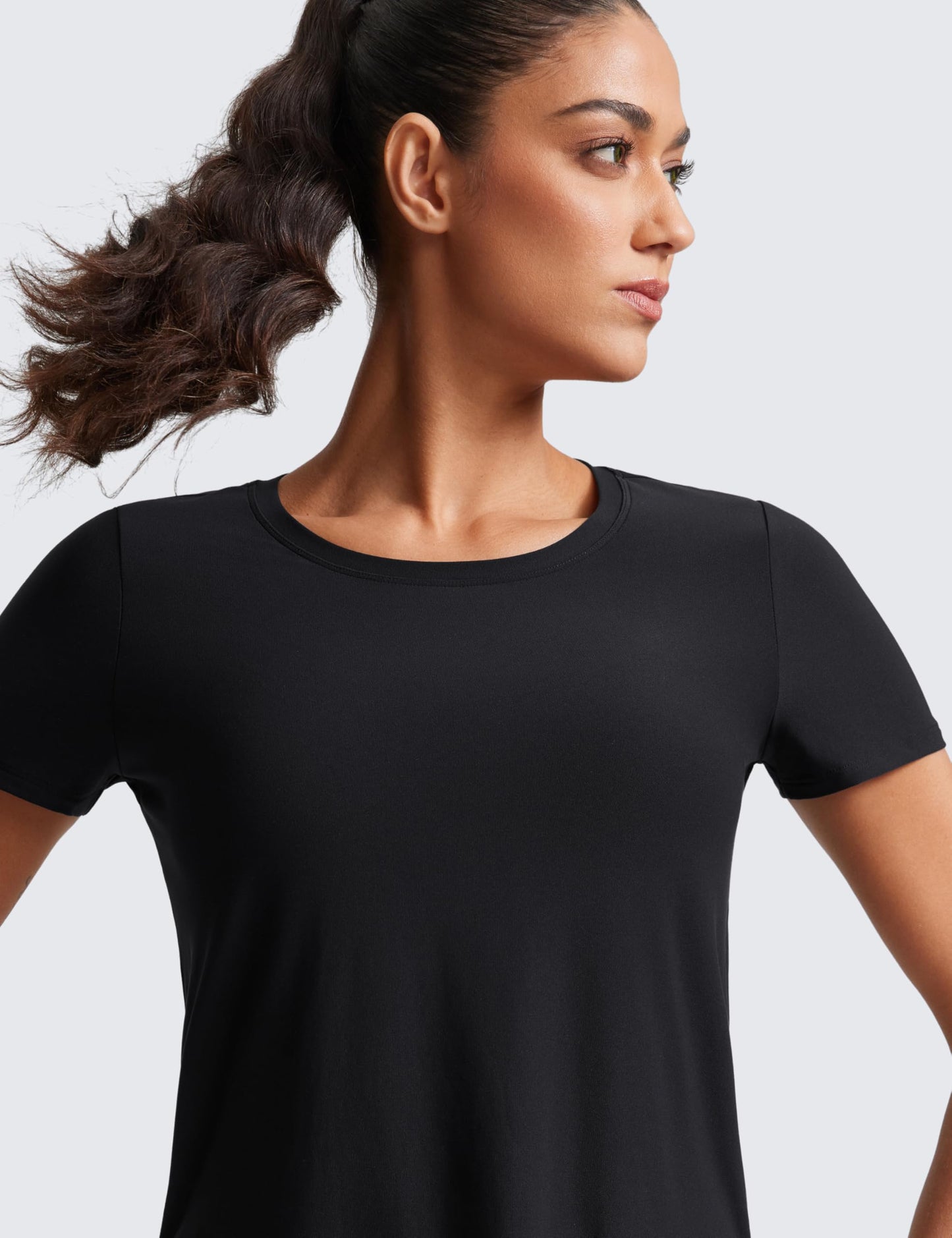 CRZ YOGA Cloudweight Crewneck T-Shirt Black Medium