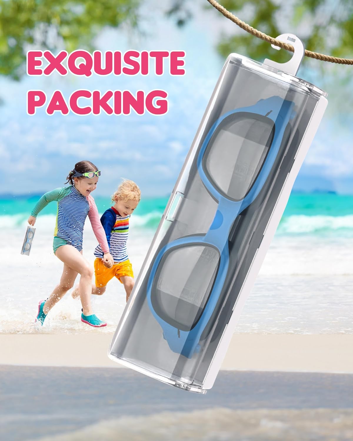 Skiennix Kids Swim Goggles - Anti-Fog UV Protection Pool Glasses for Ages 6-14 | Perfect for Boys & Girls