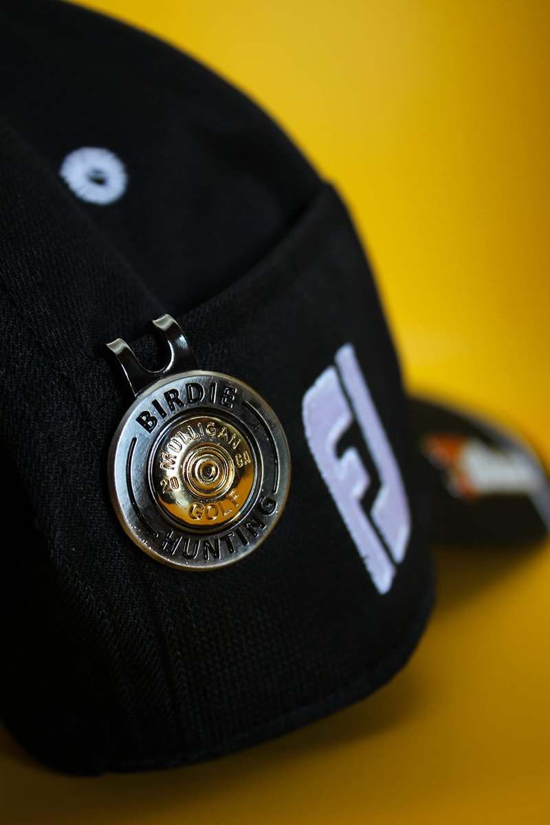 Mulligan Hooligan Golf Ball Marker + Magnetic Hat Clip, Funny and Unique Golf Gift, Premium Quality, The Perfect for Your Favorite Golfer, Golf Accessories for Any Occasions (Birdie Hunting)