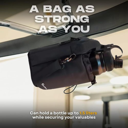 SABWELLBOX Magnetic Gym Bag with Water Bottle Holder With Strap, Crossbody Sling for Men & Women, Lockable Zippers, Quick-Access Phone Pocket for Work, Sport, Travel
