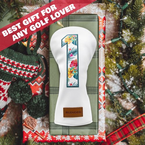 BAIRBRE Golf Club Covers Driver Covers Fairway Wood Headcover Hybrid Cover Leather Mallet Putter Covers Blade Headcovers Golf Head Covers for Most Brand (for Fairway Wood 3)