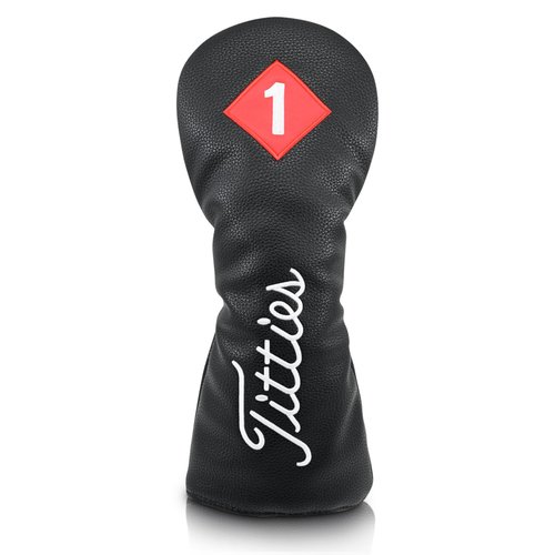 Titties Head Cover – Funny Driver Headcover, Parody Style, Funny Golf Head Covers, Cover for Men, Premium, Fits 460cc, Funny Golf Gift, Golf Head Covers Funny