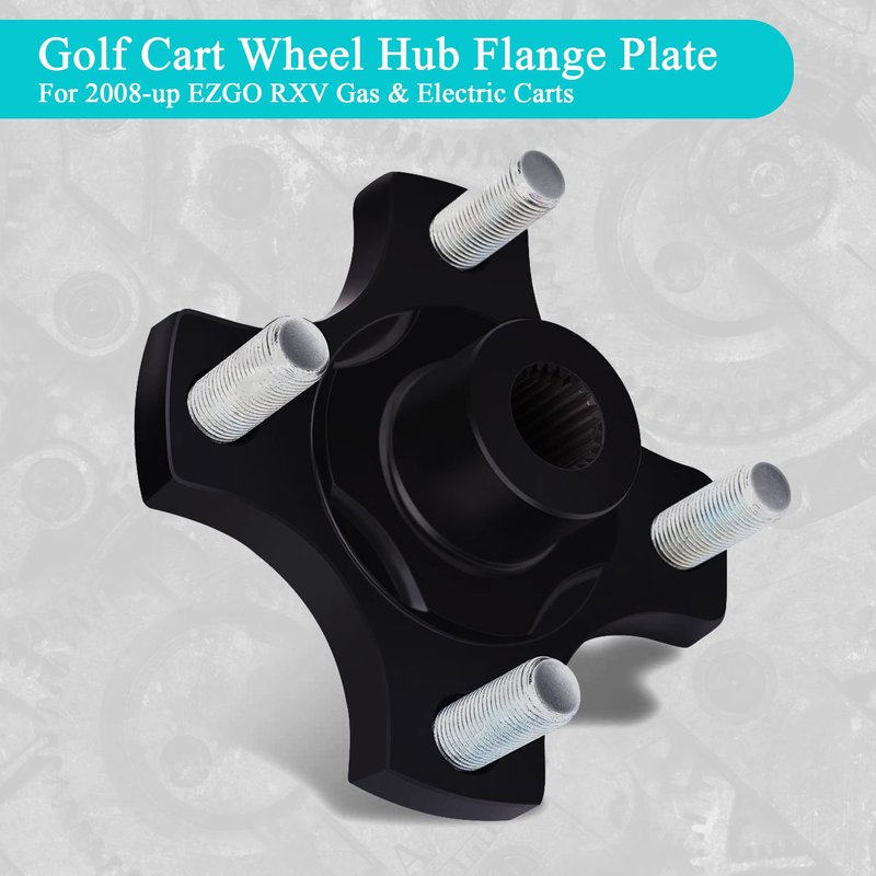 10L0L Golf Cart Rear Axle Hub Assembly Rear Wheel Hub Flange Plate for 2008-up EZGO RXV Gas & Electric Golf Cart 2 Pack OEM# 604112, 615604, 70968-G03