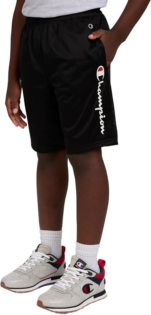 Champion Boys Athletic Mesh Basketball Shorts - Comfortable Fit for Active Play | Multiple Sizes Available