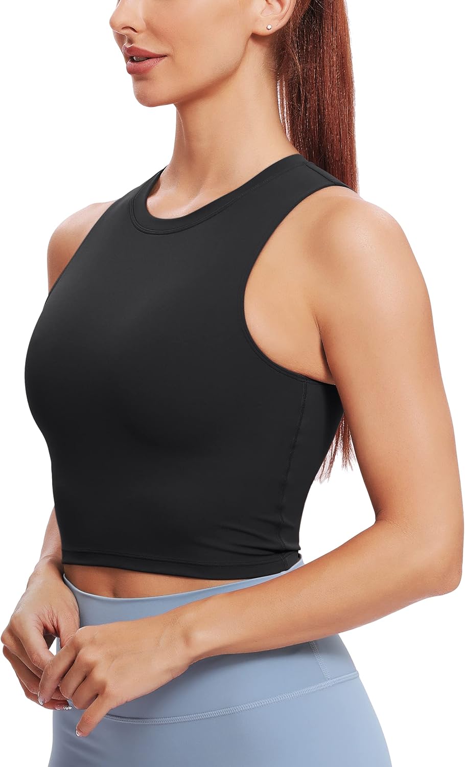 Natural Feelings Nudi Sports Bras - Removable Padded Yoga Tank Tops for Women | Sleeveless Workout Crop Tops