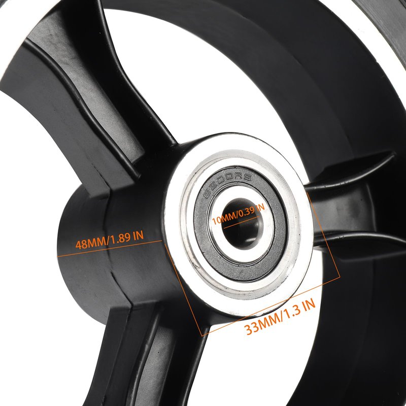 200x50 Solid Aluminium Hub Tire for 8 inch Electric Scooter - Non-Pneumatic Tire Replacement Wheel