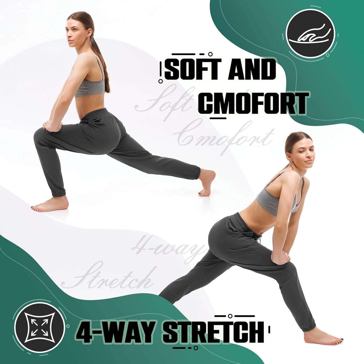 Walifrey Women's Joggers - Comfortable Sweatpants with Pockets for Lounging & Workouts | Stylish Fit