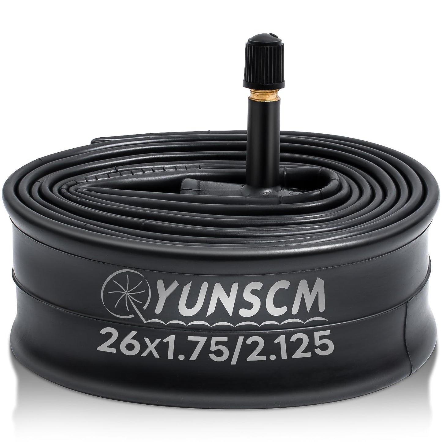 1-PC 26" Bike Tube 26x1.75/2.125 47/57-559 26" Bicycle Tube 26" Inner Tube Compatible with 26x1.75/1.95/2.0/2.10/2.125 Road, Mountain Cruisers, MTB, Gravel, City Bike Tire Tubes 32mm Schrader Valve
