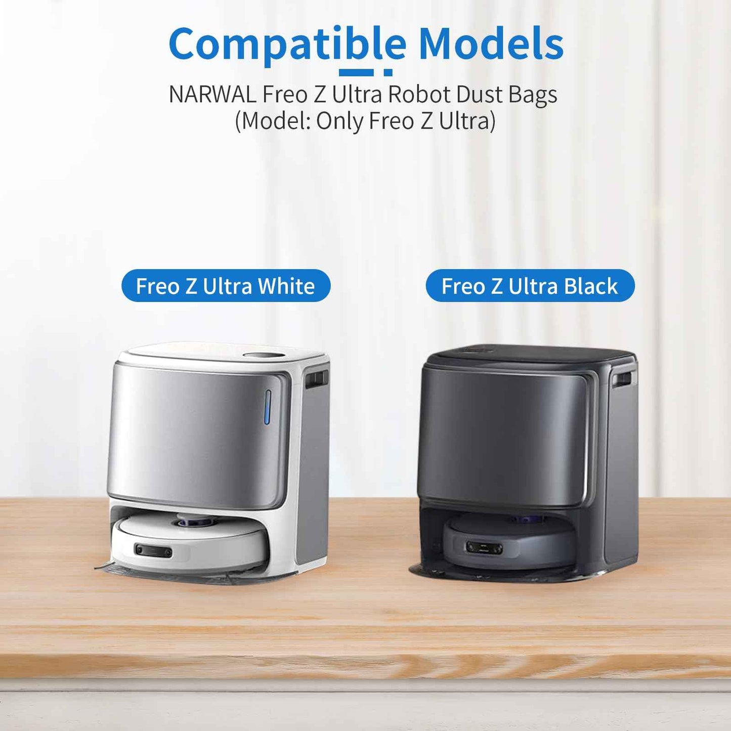 BUXEBUX 14Pcs Freo Z Ultra Replacement Dust Bags for Narwal Flow, Freo Z Ultra, Freo Z 10 Robot Vaclumn Cleaner Spare Parts Accessory, Disposable Vacuum Dust Bags for Narwal.