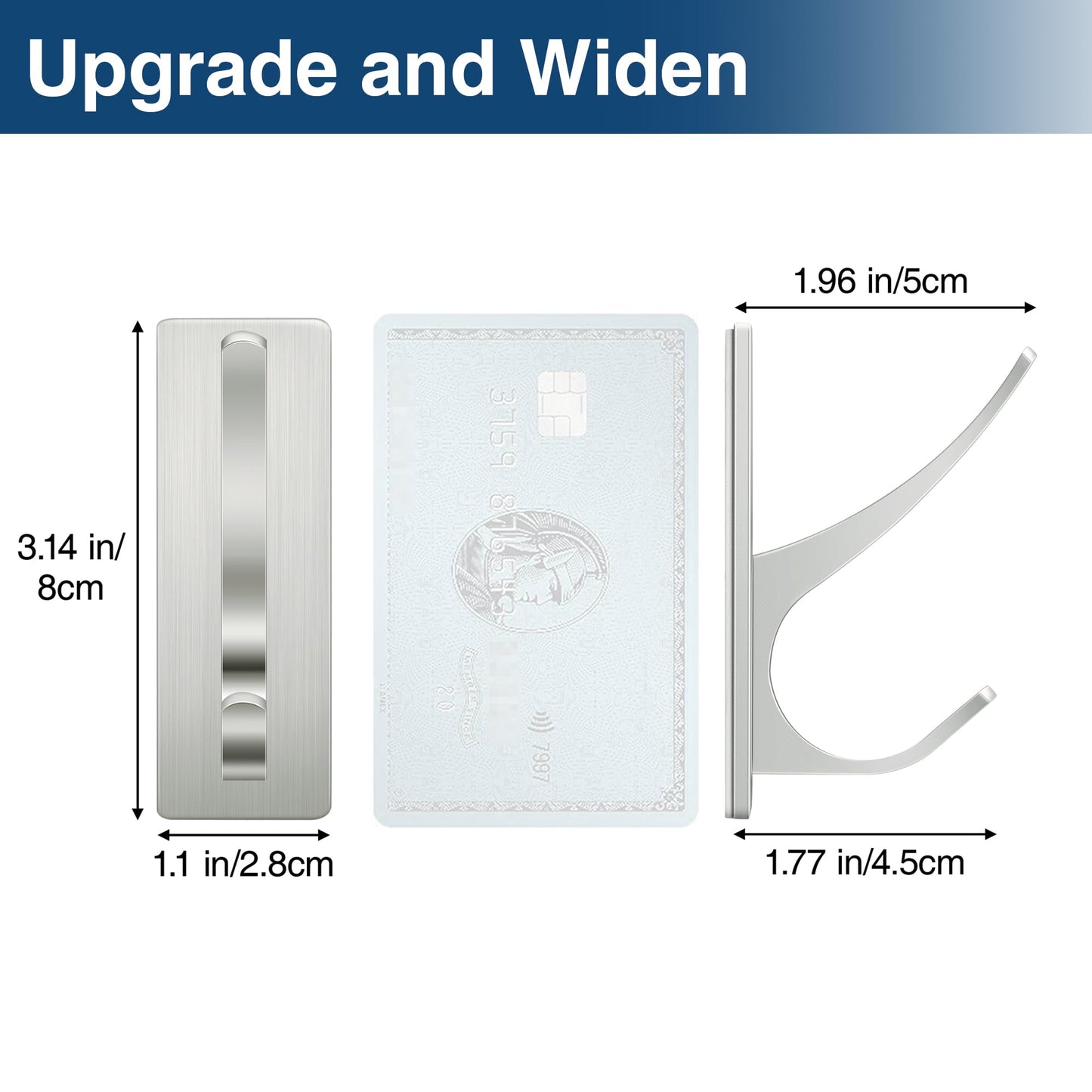 Josmimic Self Adhesive Towel Hooks: Extra Strong 13LB, Stainless Hook for Hanging Loofah, Towels, Coat, Bath Robe Bathroom Shower, Brushed Nickel, 4 Pack