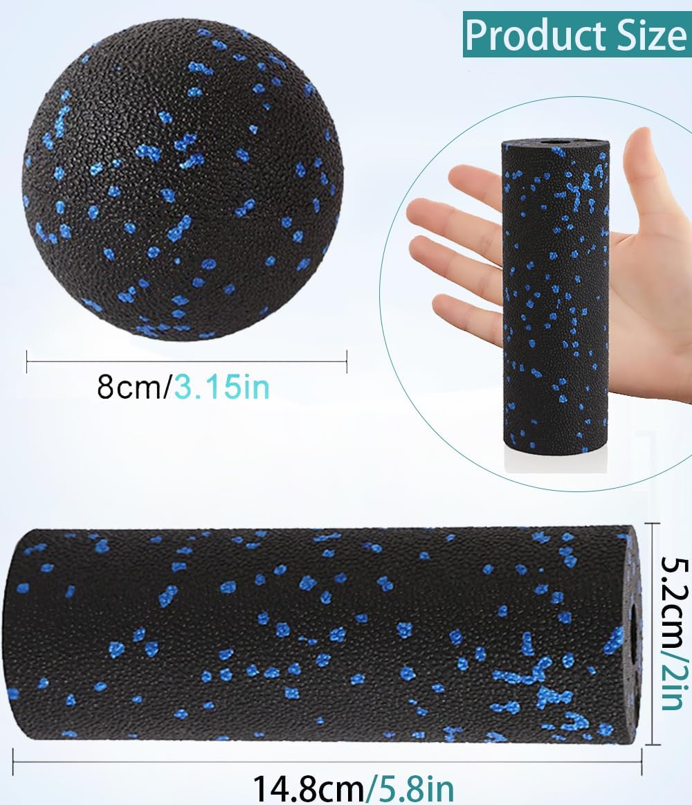 Mini Foam Roller - Trigger Point Therapy & Myofascial Release for Deep Tissue Massage | Peanut Ball