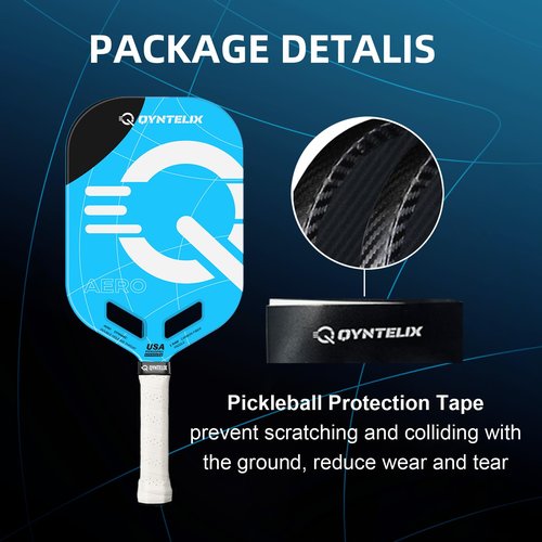 Pickleball Paddles T700 Carbon Fiber Picklebll Paddle with Aero Throat Edgeless Designed Thermoformed Pickleball Racket USAPA Approved